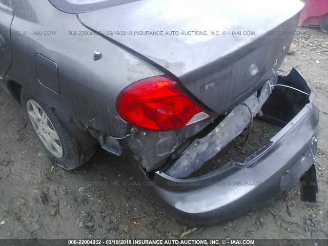 KNAFB121635285002 - 2003 KIA SPECTRA LS GRAY photo 6