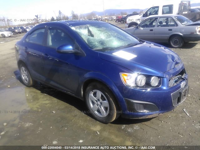 1G1JB5SG0D4145388 - 2013 CHEVROLET SONIC LS ლურჯი ფოტო 1