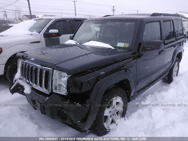 1J8HG48K37C647683 - 2007 JEEP COMMANDER BLACK photo 2
