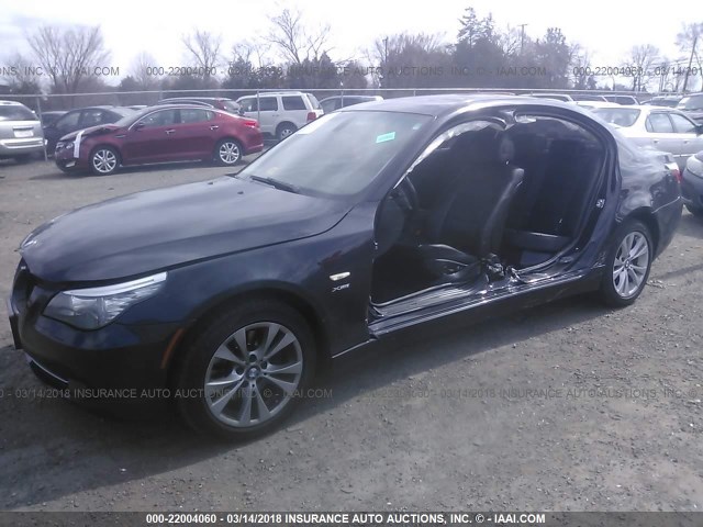 WBANV9C51AC136850 - 2010 BMW 535 XI BLACK photo 2