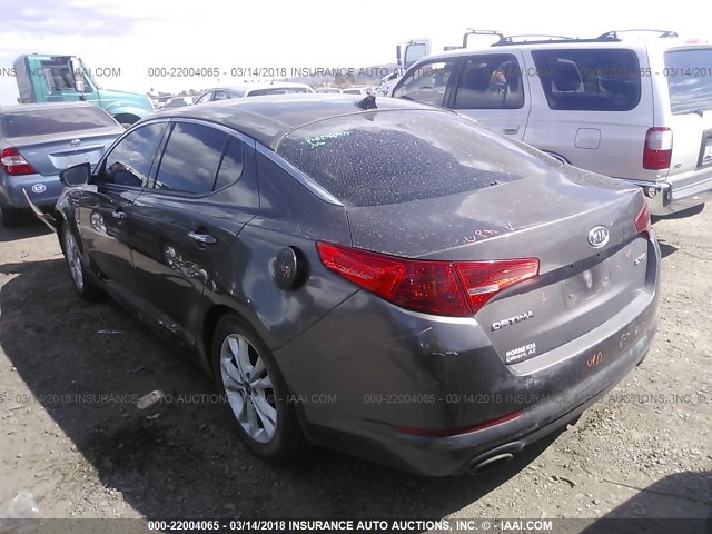 KNAGN4A72B5101059 - 2011 KIA OPTIMA EX/SX BROWN photo 3