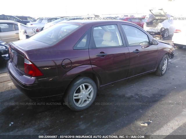 1FAFP34N07W256424 - 2007 FORD FOCUS ZX4/S/SE/SES 红色 照片 4