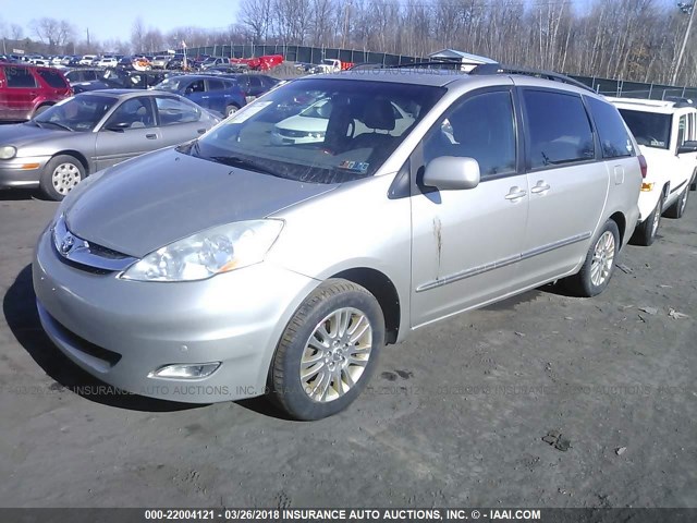 5TDBK22C39S023692 - 2009 TOYOTA SIENNA XLE/XLE LIMITED SILVER photo 2