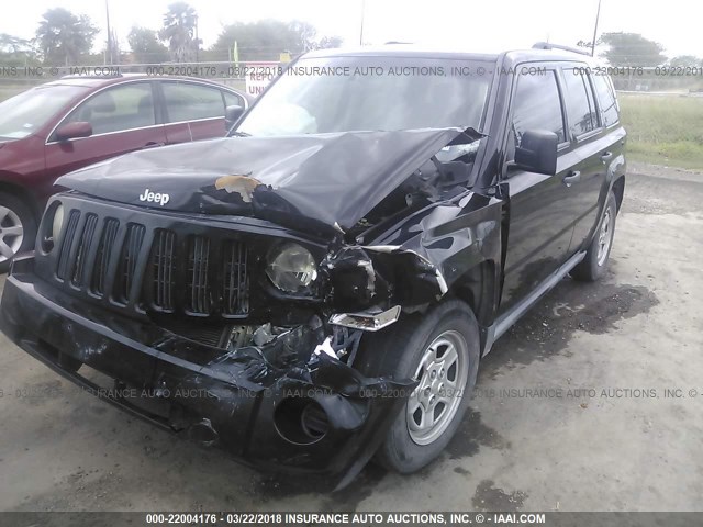 1J8FT28W58D640904 - 2008 JEEP PATRIOT SPORT BLACK photo 6