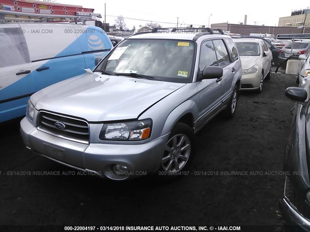 JF1SG65625H726607 - 2005 SUBARU FORESTER 2.5XS ვერცხლისფერი ფოტო 2