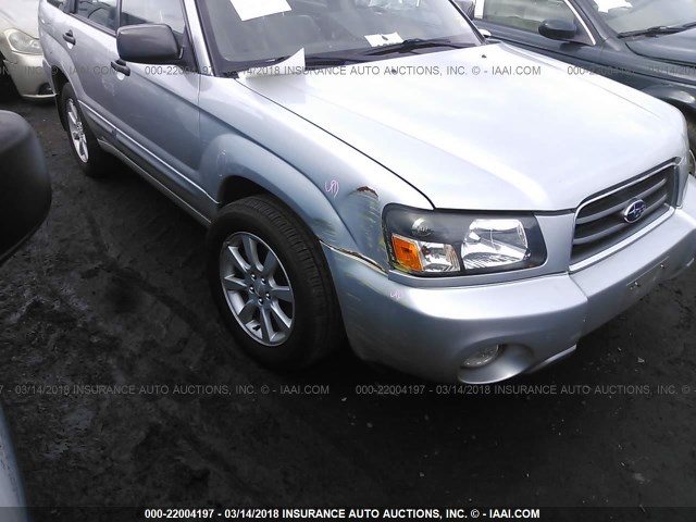 JF1SG65625H726607 - 2005 SUBARU FORESTER 2.5XS SILVER photo 6