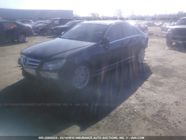 WDDGF81X19R069429 - 2009 MERCEDES-BENZ C 300 4MATIC GRAY photo 2