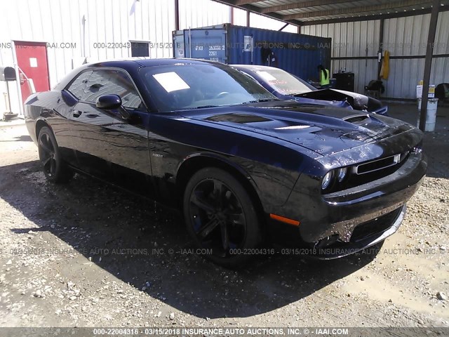 2C3CDZAT8FH747319 - 2015 DODGE CHALLENGER SXT BLACK photo 1