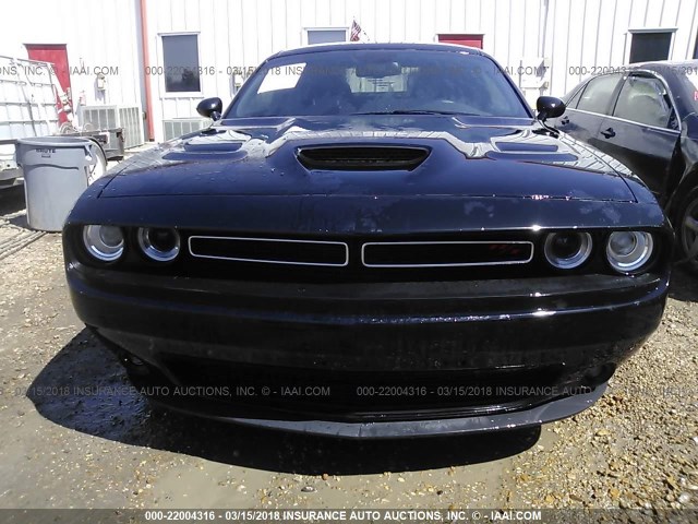 2C3CDZAT8FH747319 - 2015 DODGE CHALLENGER SXT BLACK photo 6