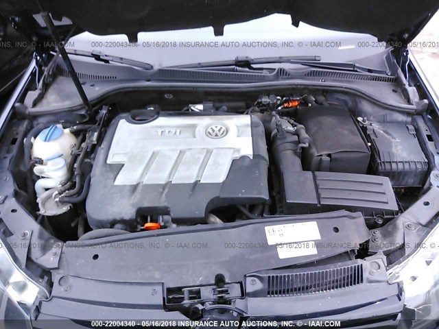 WVWNM7AJ5DW088069 - 2013 VOLKSWAGEN GOLF 蓝色 照片 10