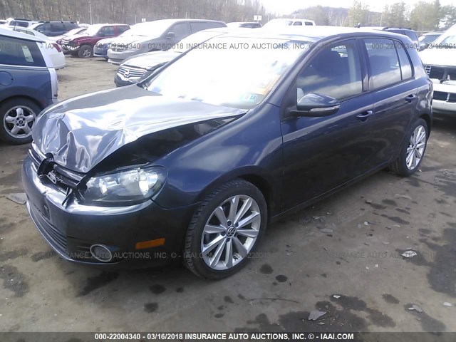 WVWNM7AJ5DW088069 - 2013 VOLKSWAGEN GOLF 蓝色 照片 2