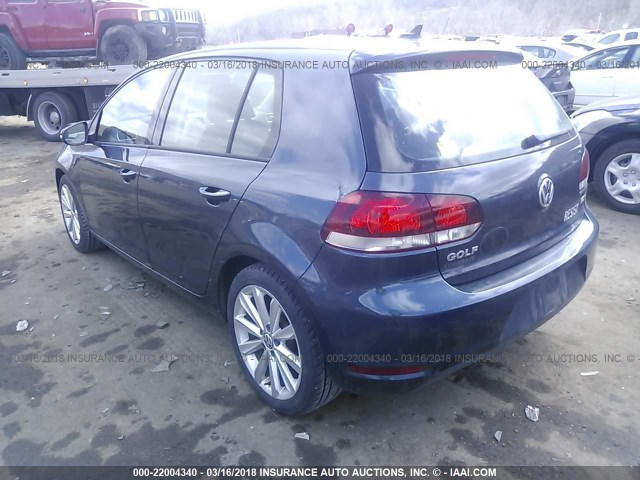 WVWNM7AJ5DW088069 - 2013 VOLKSWAGEN GOLF 蓝色 照片 3