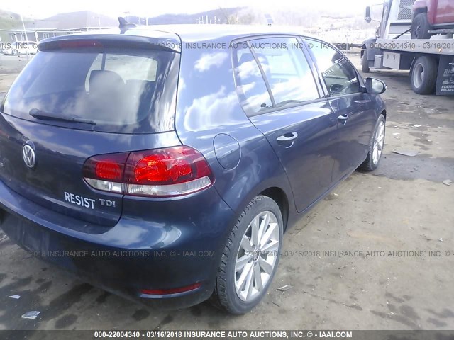 WVWNM7AJ5DW088069 - 2013 VOLKSWAGEN GOLF 蓝色 照片 4