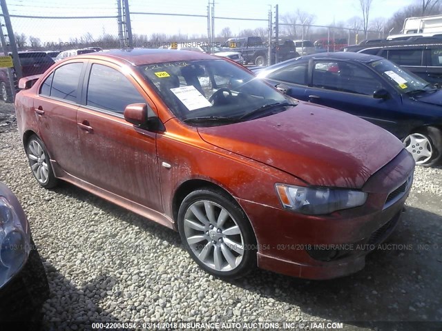 JA3AU86W79U017921 - 2009 MITSUBISHI LANCER GTS ORANGE photo 1