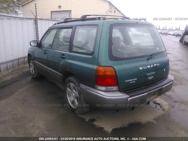 JF1SF6555XH700662 - 1999 SUBARU FORESTER S/S LIMITED GREEN photo 3