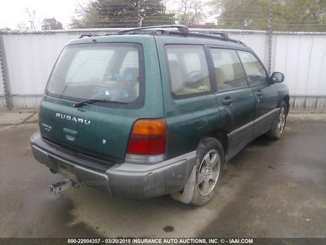 JF1SF6555XH700662 - 1999 SUBARU FORESTER S/S LIMITED GREEN photo 4