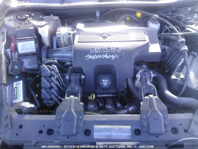 2G1WZ121849322059 - 2004 CHEVROLET MONTE CARLO SS SUPERCHARGED BLACK photo 10