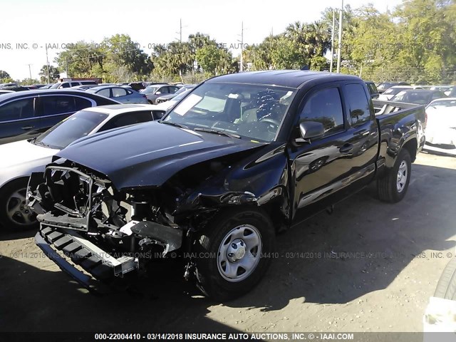 5TFRX5GN9HX089474 - 2017 TOYOTA TACOMA ACCESS CAB/SR/SR5 BLACK photo 2