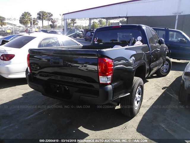 5TFRX5GN9HX089474 - 2017 TOYOTA TACOMA ACCESS CAB/SR/SR5 BLACK photo 4
