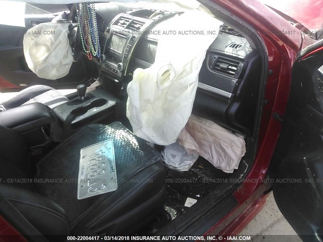 4T1BF1FK5DU700869 - 2013 TOYOTA CAMRY L/SE/LE/XLE 红色 照片 5