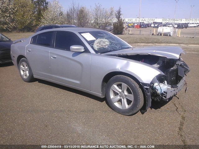 2C3CDXBGXCH304073 - 2012 DODGE CHARGER SE SILVER photo 1