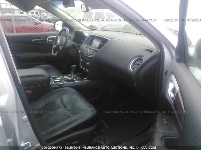 5N1AR2MM5DC613394 - 2013 NISSAN PATHFINDER S/SV/SL/PLATINUM 银色 照片 5