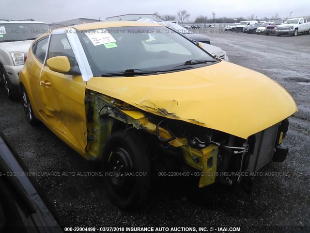 KMHTC6AD9GU303849 - 2016 HYUNDAI VELOSTER YELLOW photo 1