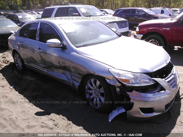 KMHGC4DE4AU073946 - 2010 HYUNDAI GENESIS 3.8L SILVER photo 1