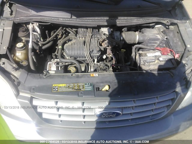 2FMZA51665BA76165 - 2005 FORD FREESTAR SE GRAY photo 10