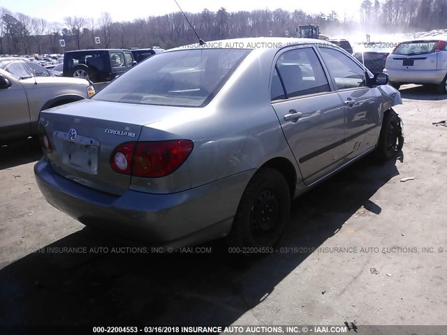 JTDBR32E342027129 - 2004 TOYOTA COROLLA CE/LE BEIGE photo 4