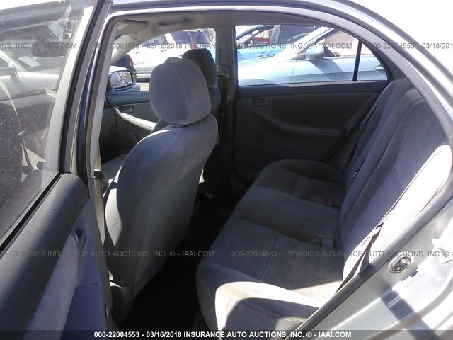 JTDBR32E342027129 - 2004 TOYOTA COROLLA CE/LE BEIGE photo 8