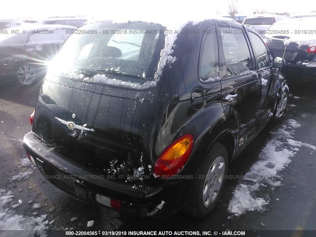 3C4FY48B25T623887 - 2005 CHRYSLER PT CRUISER BLACK photo 4