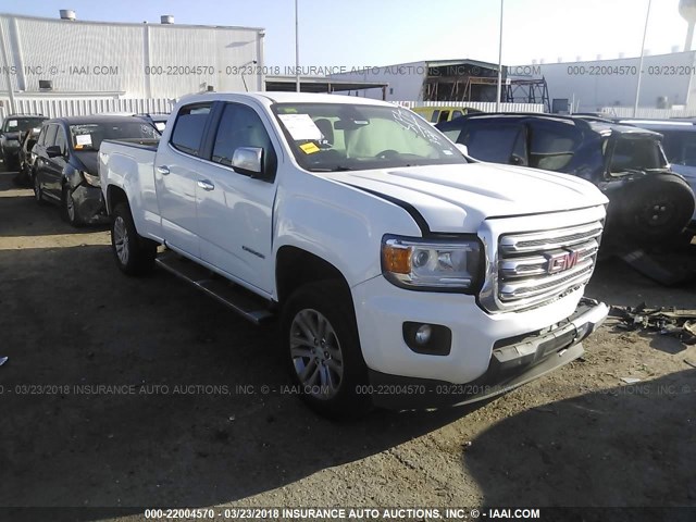 1GTG6CE37F1138123 - 2015 GMC CANYON SLT WHITE photo 1