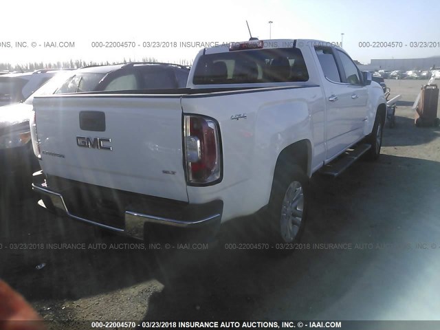 1GTG6CE37F1138123 - 2015 GMC CANYON SLT WHITE photo 4