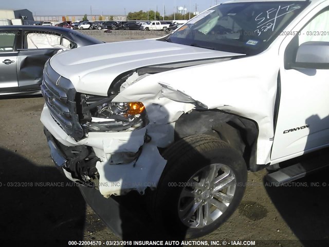 1GTG6CE37F1138123 - 2015 GMC CANYON SLT WHITE photo 6