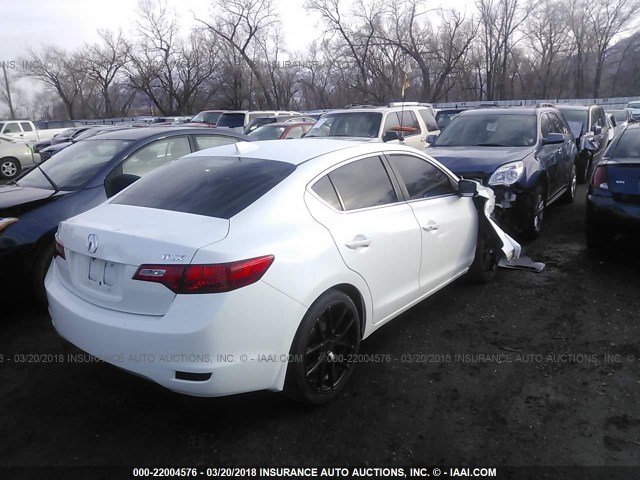 19VDE1F37EE000627 - 2014 ACURA ILX 20 WHITE photo 4