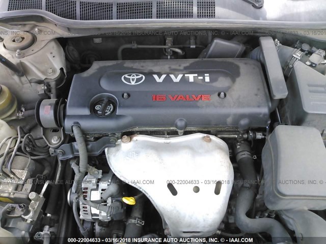 JTNBE46K873109871 - 2007 TOYOTA CAMRY NEW GENERAT CE/LE/XLE/SE SILVER photo 10