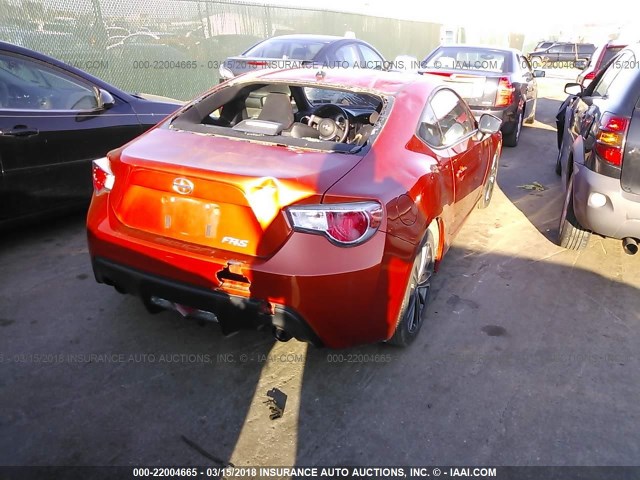 JF1ZNAA1XD1701026 - 2013 TOYOTA SCION FR-S ნარინჯისფერი ფოტო 4