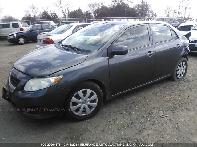 2T1BU40E79C113544 - 2009 TOYOTA COROLLA S/LE/XLE Pewter photo 2