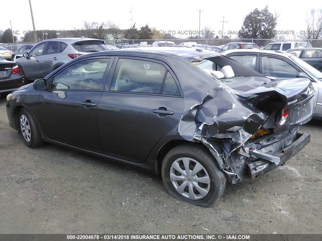 2T1BU40E79C113544 - 2009 TOYOTA COROLLA S/LE/XLE Pewter photo 3