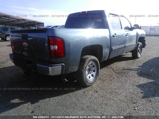 3GCPCREA0CG107996 - 2012 CHEVROLET SILVERADO C1500  LS BLUE photo 4