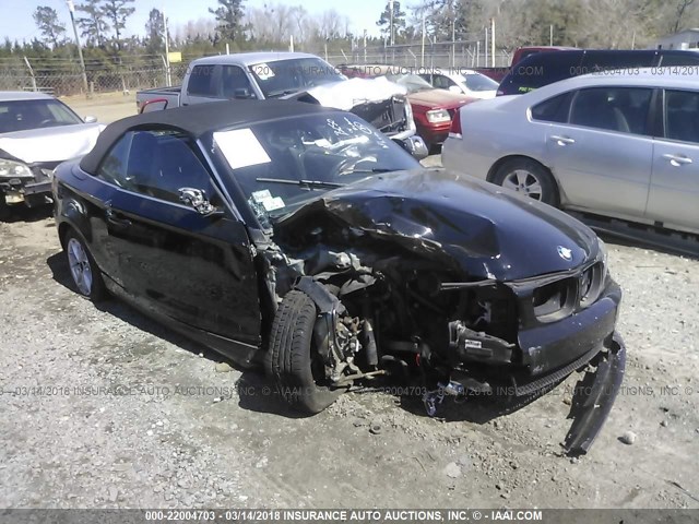 WBAUN1C55BVH77974 - 2011 BMW 128 I BLACK photo 1