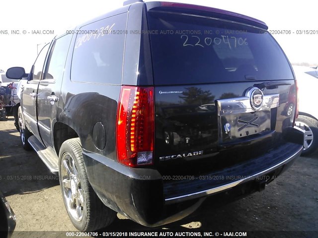 1GYFK63827R315570 - 2007 CADILLAC ESCALADE LUXURY BLACK photo 3