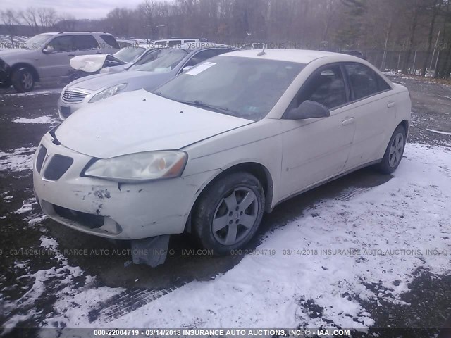 1G2ZF57B084112249 - 2008 PONTIAC G6 VALUE LEADER/BASE WHITE photo 2