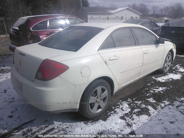 1G2ZF57B084112249 - 2008 PONTIAC G6 VALUE LEADER/BASE WHITE photo 4