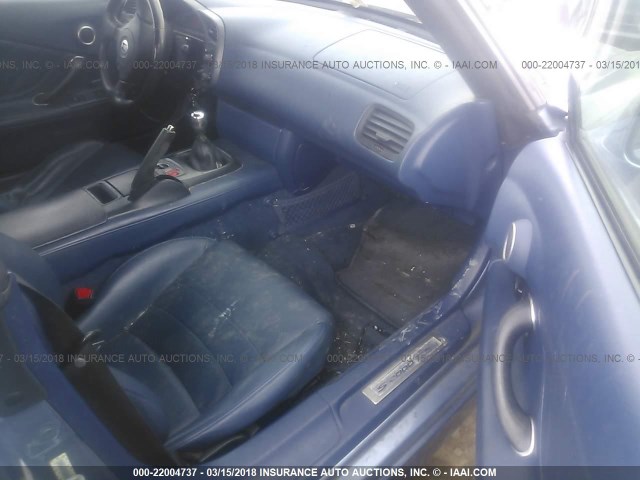 JHMAP11462T003945 - 2002 HONDA S2000 BLUE photo 5