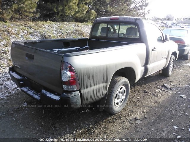 5TENX22N39Z623745 - 2009 TOYOTA TACOMA GRAY photo 4