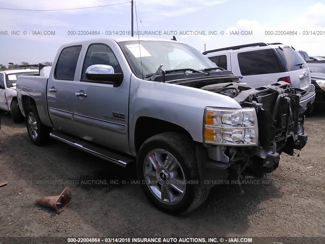 3GCPCSE07DG326499 - 2013 CHEVROLET SILVERADO C1500 LT SILVER photo 1