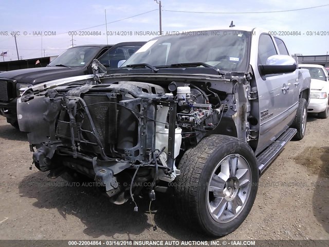 3GCPCSE07DG326499 - 2013 CHEVROLET SILVERADO C1500 LT SILVER photo 2