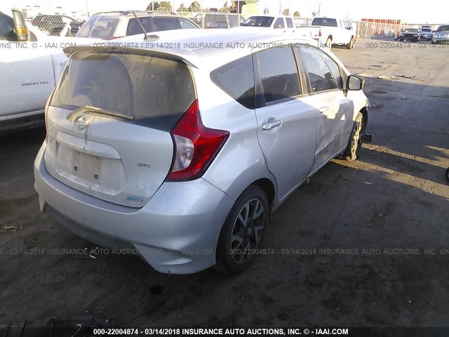 3N1CE2CP5GL387406 - 2016 NISSAN VERSA NOTE S/S PLUS/SV/SL/SR SILVER photo 4